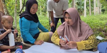Herdiansyah - Monitoring Pembibitan dan Diskusi Bersama tentang Denah Kebun Kelompok KUPS MOOSOUNG